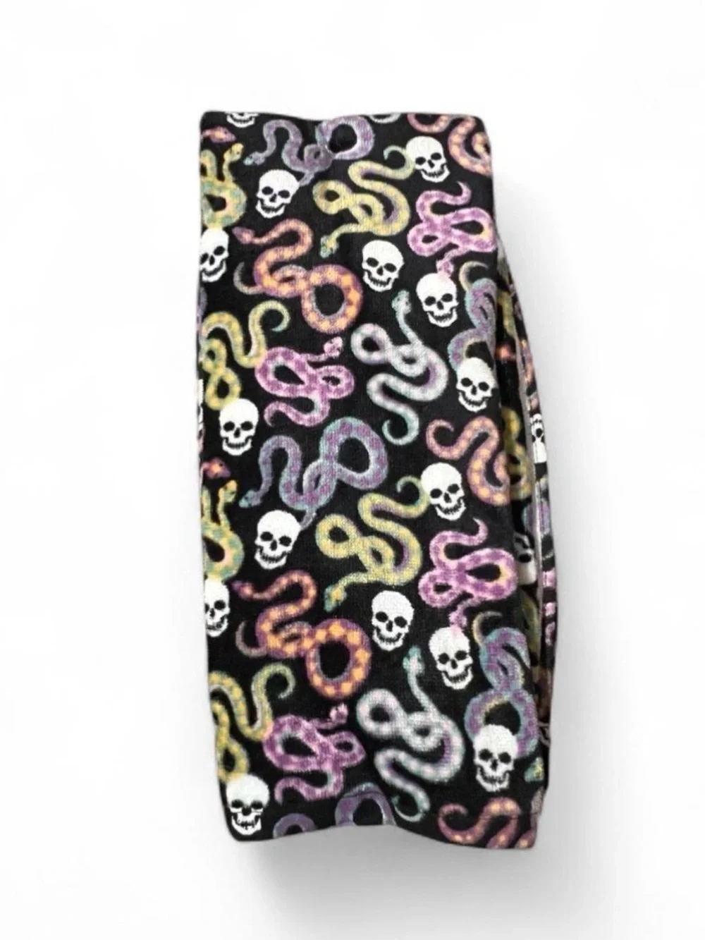Cynthia rowley curious halloween kitchen towels set of 2 skulls snakes 18x28 NEW